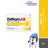 Difflam Ab Sorethroat Lozenges Lemon 6'S
