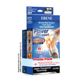 Ebene Bio-Ray Metal Support Knee Guard (M) Beige 1 Piece With Massage Socks