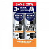 Nivea 85388 Deodorant Men Black & White Ultimate Impact Spray 150Ml Twin Pack 20%