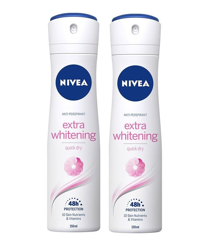 Nivea Extra Whitening Spray 150Mlx2 Sunway Multicare Pharmacy nivea-extra-whitening-spray-150mlx2-sunway-multicare-pharmacy