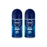 Nivea Men Cool Powder Roll On 50Mlx2