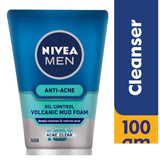 Nivea Men Whitening Acne Oil Control Mud Foam 10In1 100G