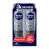 Nivea Men Silver Protect Dynamic Power Spray 150Ml X 2'S
