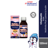 Vitahealth Kids Multivits Plus Lysine & Inulin 120Ml