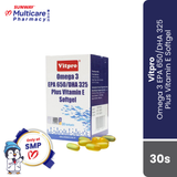 Vitpro Omega 3 Epa 650/Dha 325 + Vitamin E Softgel (30'S)