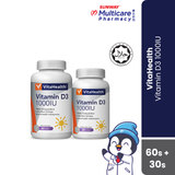 Vitahealth Vitamin D3 1000Iu 60S Plus 30S