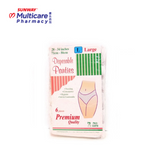 Pan Mate Disposable Panties Premium (L) 6'S