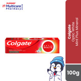 Colgate Optic White Mint Plus Mineral Toothpaste 100G