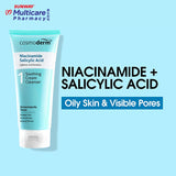 CosmodermNiacinamide Salicylic Acid Soothing Cream Cleanser 125Ml