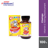 Champs Vit C100Mg Blackcurrant 100'S