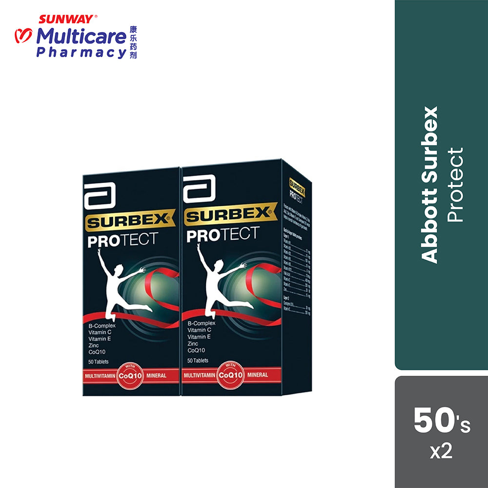 Subrex Back Abbott Surbex Protect 50'S X 2 – Sunway Multicare Pharmacy