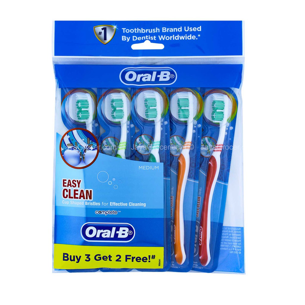 Clean Medium Oral-B Complete Easy Clean Medium Buy 3 Free 2 – Sunway Multicare Pharmacy