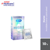 Durex Invisible Extra Lubricated 10S