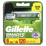 Gillette Mach 3 Sensitive Cartridge 8'S