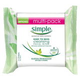 Simple Cleansing Facial Wipes 2X25'S