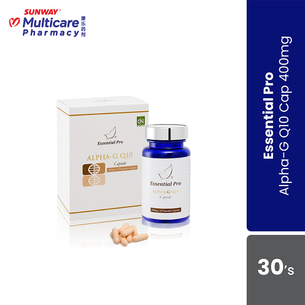 Multiqure Cap Essential Pro Alpha-G Q10 Cap 400Mg 30'S – Sunway Multicare Pharmacy