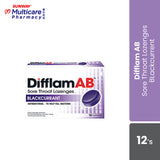 Difflam Ab Sorethroat Lozenges B/Current 12'S