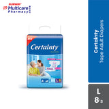 Certainty Adult Diapers (L) 8'S