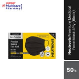 Neutrovis Premium Medical Face Mask 4Ply(Black)50S