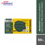 Neutrovis Premium Medical Face Mask 4Ply(Hunter Green) 50S