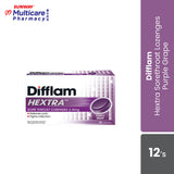 Difflam Hextra Sore Throat Lozenges Purple Grape 12S