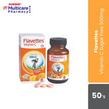 Flavettes Orange Vitamin C 500Mg Sugar Free 50'S