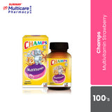 Champs Multivitamin Strawberry Chewable Tablet 100'S