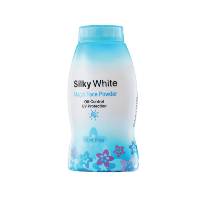 Silky White Magic Face Powder Cool Blue 50G – Sunway Multicare Pharmacy