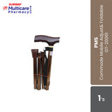 Pms Walking Stick Adjustable & Foldable