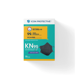 ICON KN95 5PLY BLACK FACE MASK 10'S