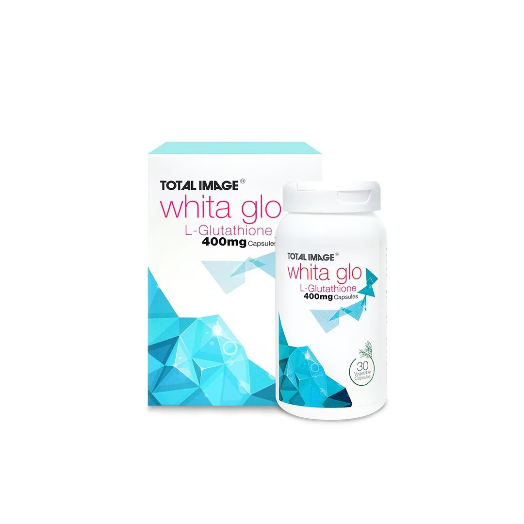 total image whita glo l glutathione L-Glutathione 400mg Beautiful, radiant skin isn't just a dream it's a daily commitment. L-Glutathione helps you achieve that fresh, even-toned, and healthy glow from the inside out TOTAL IMAGE WHITA GLO L-GLUTATHIONE