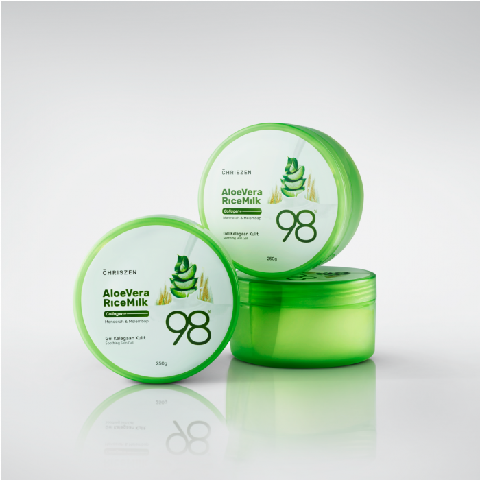 Soothing Gel Rice Chriszen Aloe Vera Rice Milk Collagen Soothing Skin Gel 250Ml – Sunway ...