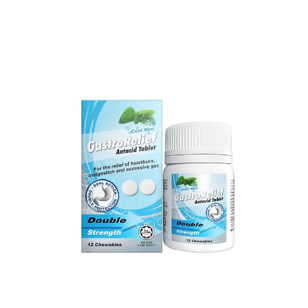 Gastrorelief Antacid Double Strength Tab 12'S – Sunway Multicare Pharmacy