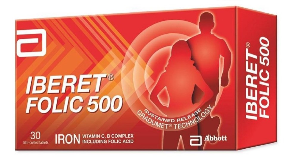 Iberet Folic 500 30'S – Sunway Multicare Pharmacy