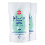Johnson'S Baby Milk+Rice Bath Refill 600Mlx2