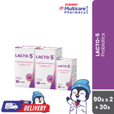 Total Health Concepts Lacto 5 90S Twin Pack Plus 30S