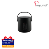 LA GOURMET 0.4L RICE COOKER BLACK