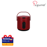 LA GOURMET 0.4L RICE COOKER RED