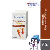 Live-Well Magnesium 350Mg 60S