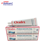 Oradex Periodontal Vitamin Toothpaste 175Gx2 Foc Antibacterial Mouthwash 90Ml