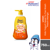 Pureen Kids Yogurt Head To Toe Wash Peach Mango 750Ml