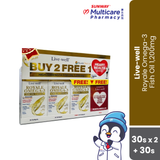 Live-Well Royale Omega-3 Fish Oil 1,200Mg 30S Twin Pack Free 30S