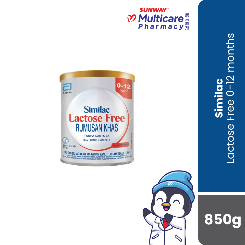 Similac Gold Lactose Free 850Gm – Sunway Multicare Pharmacy