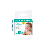 BZU BZU ANTIBACTERIAL BABY WIPES 80X2