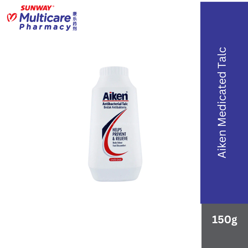 Aiken Medicated Talc 150G – Sunway Multicare Pharmacy