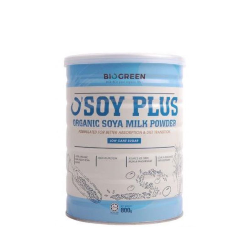 Biogreen Organic Soya Milk Powder Low Sugar 800g