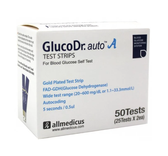 Gluco Dr Auto Test strips 2 X 25's