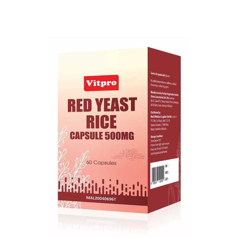 Vitpro Red Yeast Rice 500mg 60s