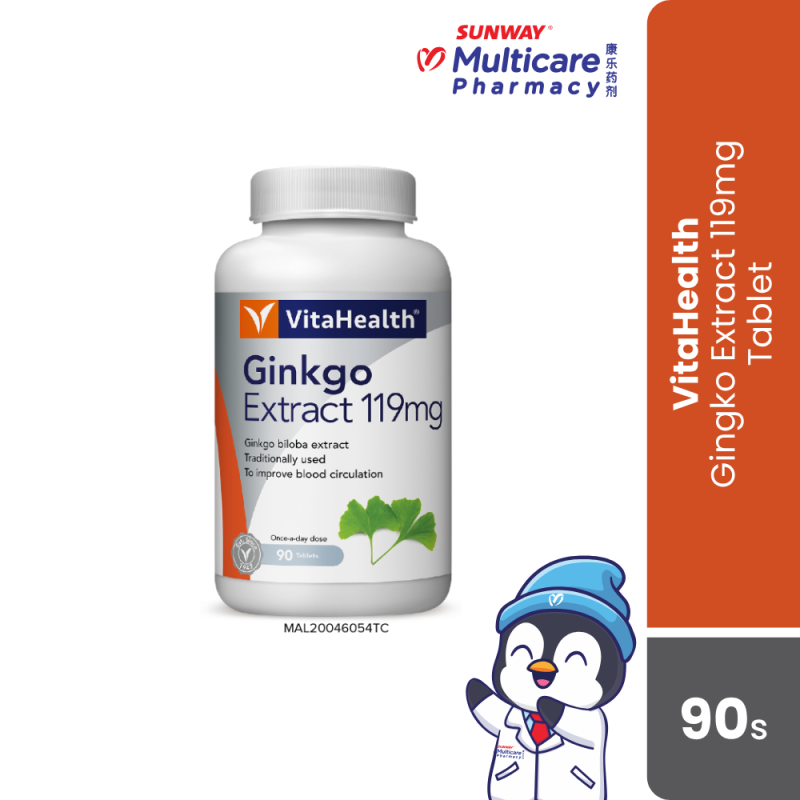 Vitahealth Ginkgo Extract 119mg Tablet 90s
