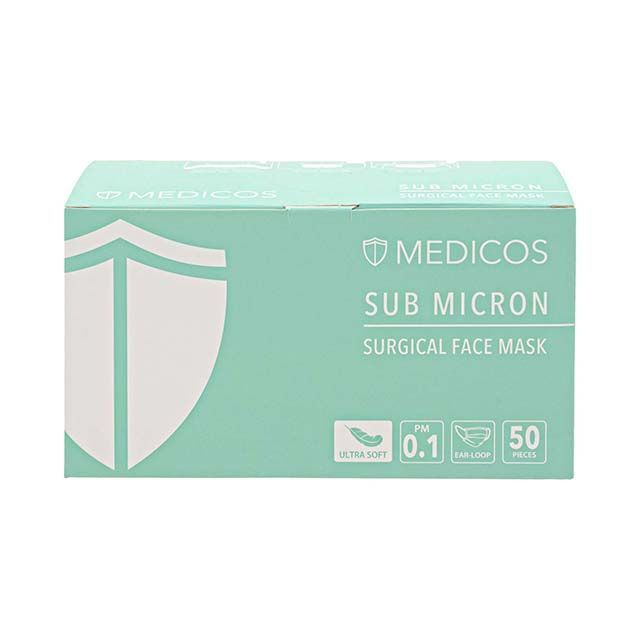 Medicos 3ply Disposable Face Mask 50's (Neon Green)        